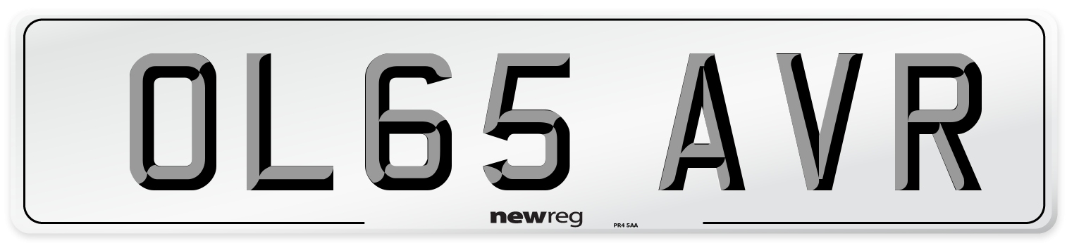 OL65 AVR Number Plate from New Reg